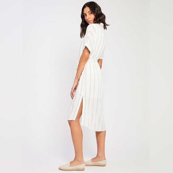 Gentle Fawn belted verticle stripe dress, size M - Picture 3 of 15